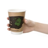 thumbnail of Pak van 500 Fiesta Compostable composteerbare dubbelwandige koffiebekers 35,5cl