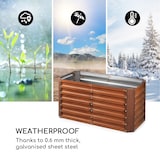 thumbnail of Rust Grow Hochbeet Gartenbeet verzinktes Stahlblech Rost-Finish Rost