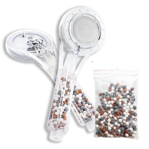 Pommeau ECO2-Douche L'ORIGINAL français offre duo avec recharge: Noir