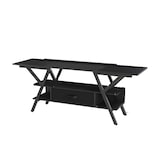 thumbnail of COSTWAY Mueble para TV con luces LED y tomas USB + Type-C, mueble bajo para televisores de 65 pulgadas (negro)