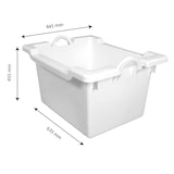 thumbnail of GILAC Bac comporte empilable emboîtable - 60 L - Blanc G169321