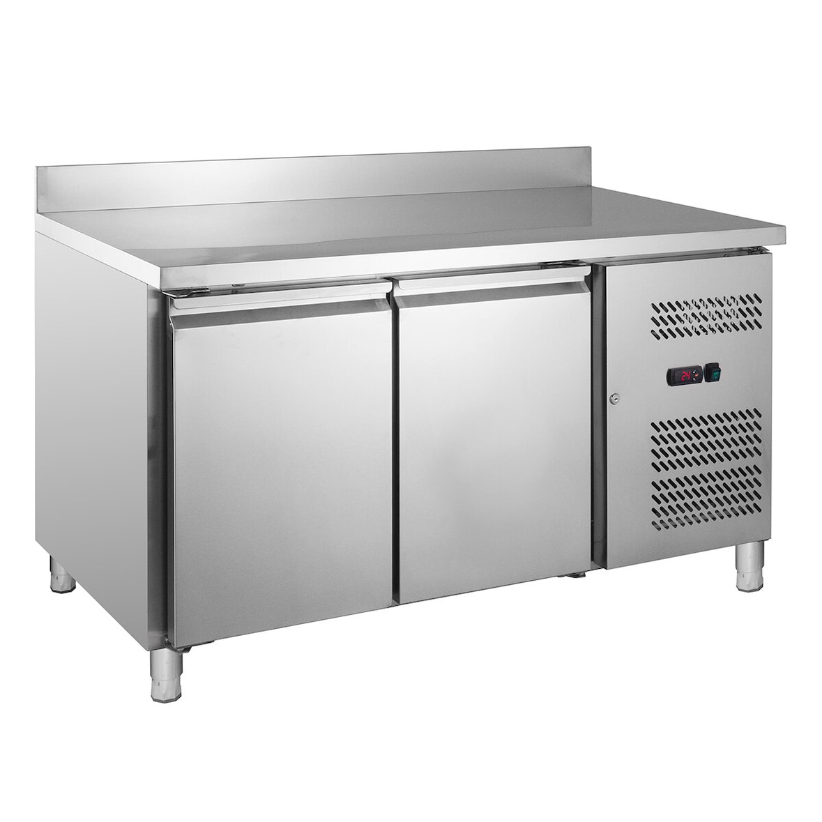 GastroHero Kühltisch ECO 2/0 mit Aufkantung - GN 1/1