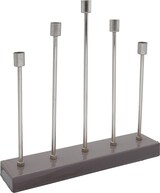 thumbnail of Kerzenhalter Esmeralda Deco 500 Grau / Silber