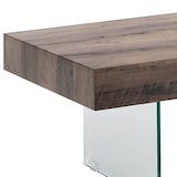 thumbnail of Tavolino da salotto moderno in legno con gambe in vetro 110x60cm Manhattan-LC0734