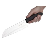 thumbnail of Victorinox Santokumesser Swiss Classic 17 cm, Kullenschliff, schwarz, Blister