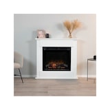 thumbnail of Vrijstaande LED elektrische haard 26' Mat Wit - Licht Eiken - FONTE