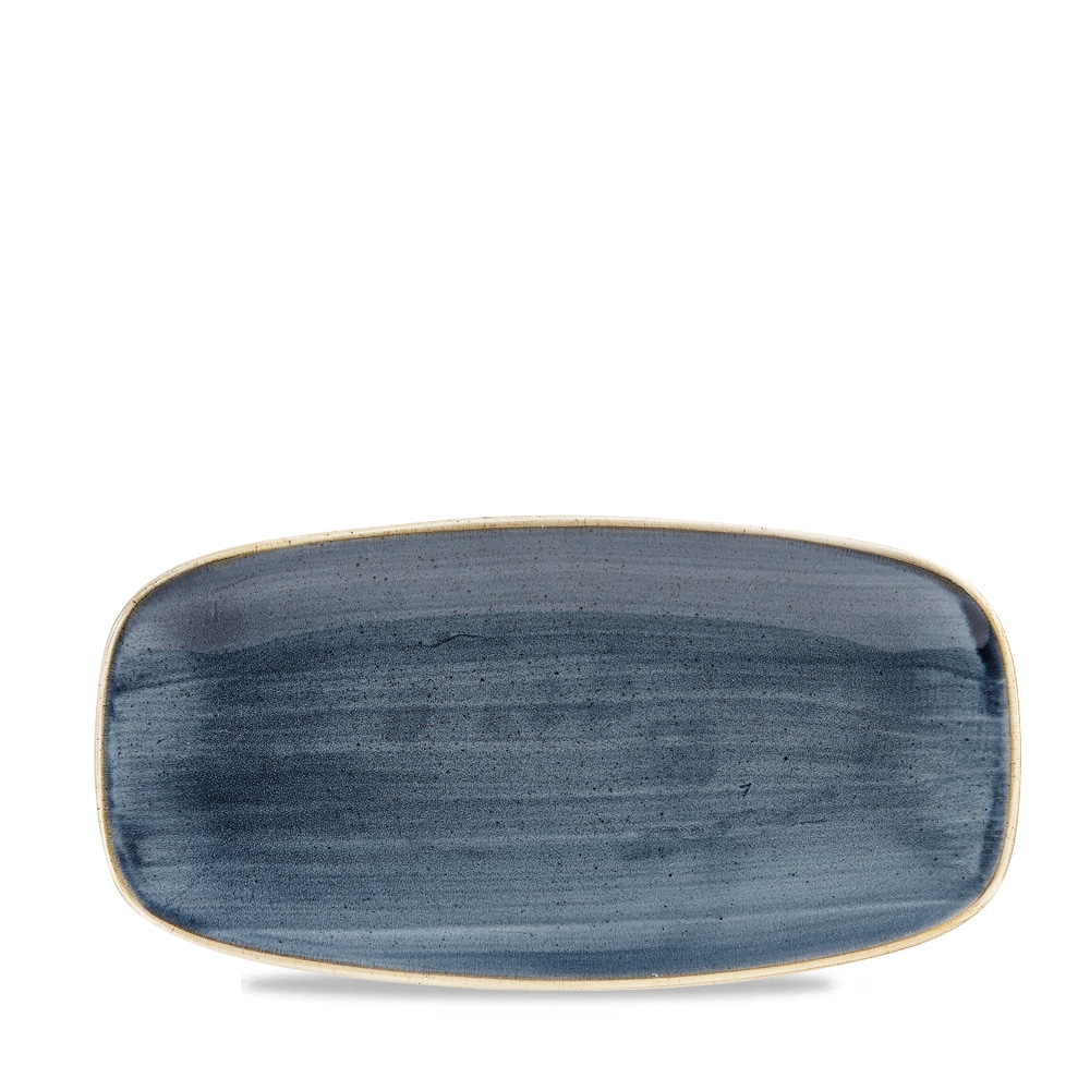 Churchill Stonecast Platte rechteckig 35,5 x 18,9 cm, Blueberry