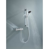 thumbnail of Ensemble de douche avec mitigeur thermostatique, pommeau 3 jets, barre 60cm et flexible - GROHE 34237003 - Economie d'eau - Chro Grohe