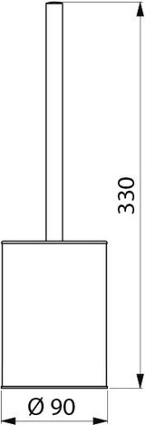 thumbnail of Delabie WC-Bürstengarn. Stand-Mont. o. Abd. Edst. hgl.pol.