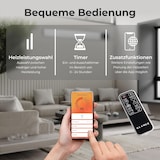 thumbnail of KLAMER Infrarotheizung 2600 W – WLAN Heizstrahler mit App- & Timer, Decken- & Wandmontage, Fenster-offen-Erkennung, Überhitzungsschutz, leise Strahlu…