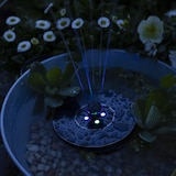 thumbnail of LED Solar Teichpumpe bunt leuchtend schwimmend Fontäne Springbrunnen Gartenteich