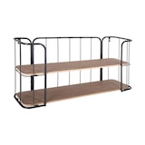 thumbnail of Étagère murale en Bois et Acier Noir 75 x 36 cm