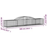 thumbnail of vidaXL Gabionen mit Hochbogen 8 Stk. 300x50x40/60 cm Verzinktes Eisen