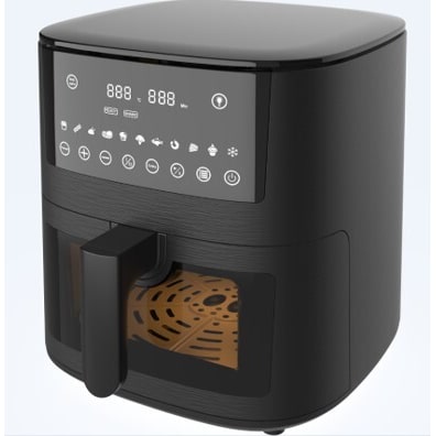 Tarrington House Freidora de aire caliente AF1650, 30 x 38,8 x 32,4 cm, 7,2 L, 1650 W, negro