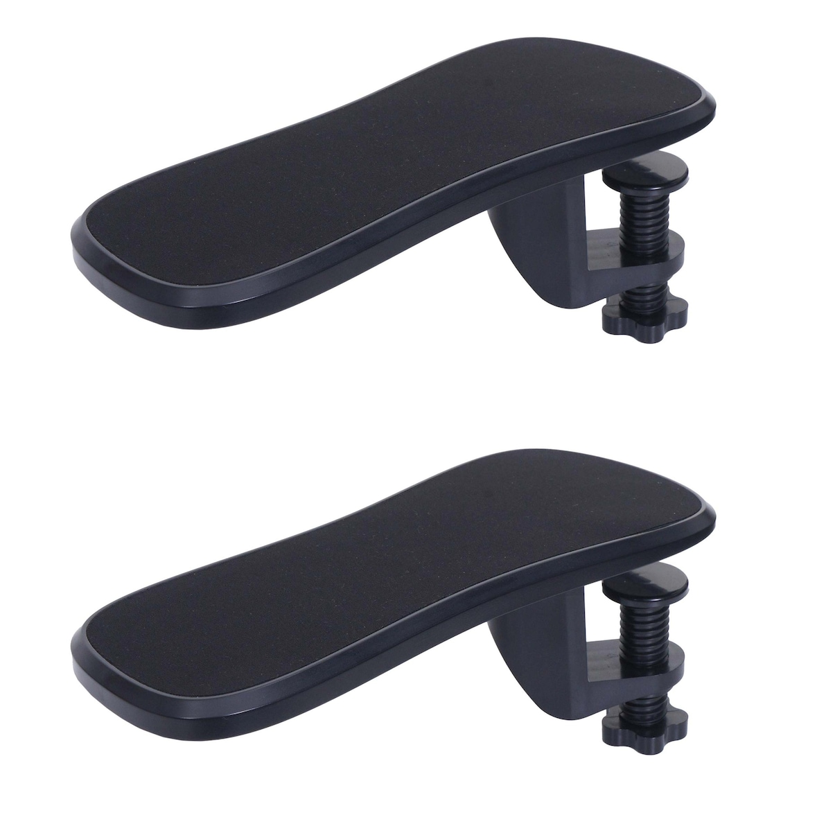 2er-Set Armauflage HWC-N75, für Schreibtisch Arm-/Handgelenkstütze Handgelenkauflage Ablage ergonomisch verstellbar