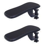 thumbnail of 2er-Set Armauflage HWC-N75, für Schreibtisch Arm-/Handgelenkstütze Handgelenkauflage Ablage ergonomisch verstellbar