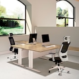 thumbnail of Painel frontal metálica para mesa de 200cm da gama METAL da Rocada. cor branca.