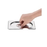 thumbnail of Coperchio GN 1/9 Gastro Tray in acciaio inox con intaglio VOGUE in acciaio inox