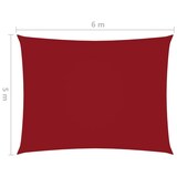 thumbnail of vidaXL Sonnensegel Oxford-Gewebe Rechteckig 5x6 m Rot