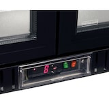 thumbnail of METRO Professional Frigo vetrina per bevande GBC3003, alluminio/vetro, 135x53x86.5cm, 308L, refrig. a ventola, 160W, con serratura, 3 porte, nero