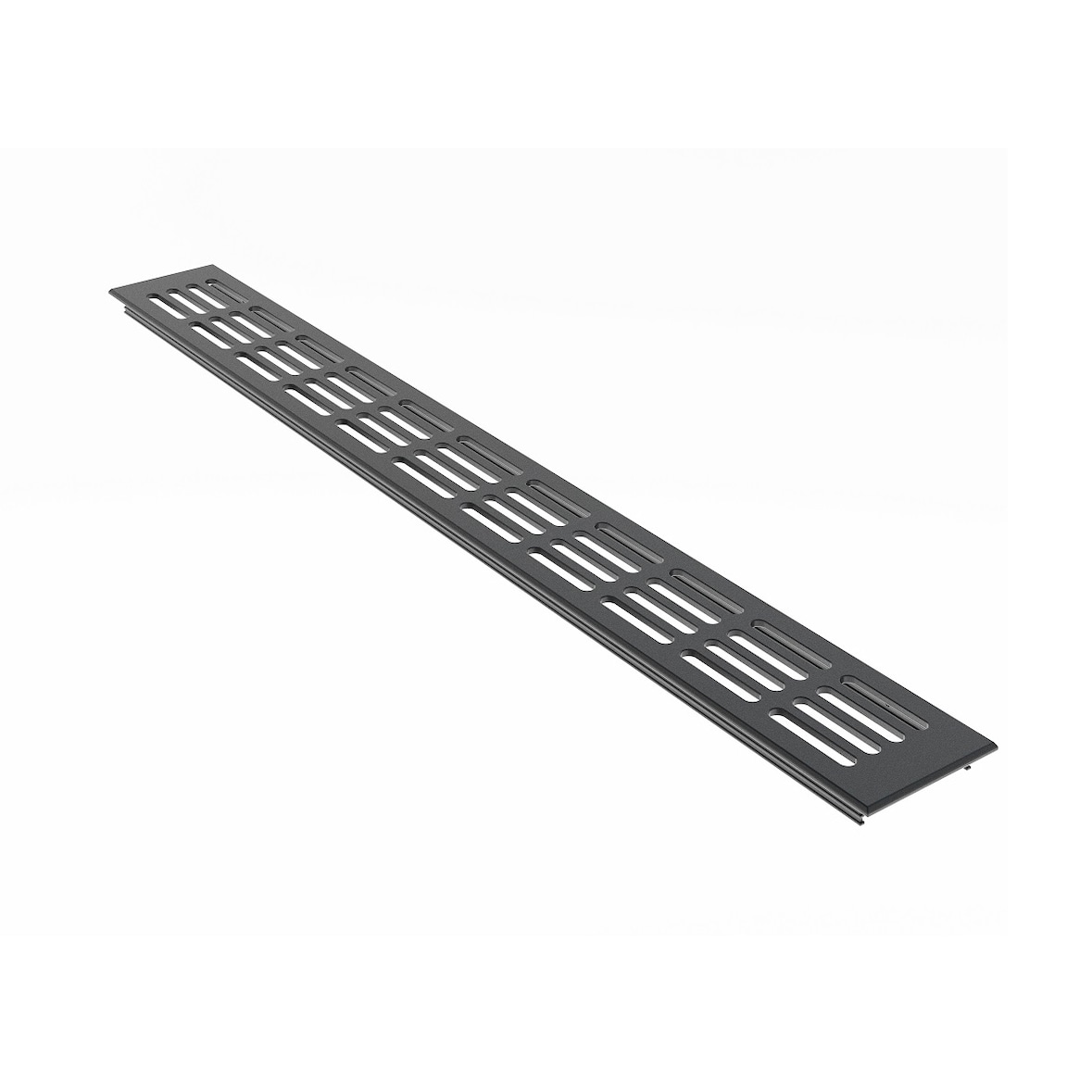 Aluminium Lüftungsgitter Stegblech Abluft b 60mm x L 600mm Anthrazit RAL7016