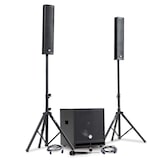 thumbnail of Pack Sonorisation DJ complet BM SONIC BMS-15-SLIM-BT, 1200W Enceintes satellites, SUB 38cm USB/Bluetooth, Supports Câbles, Micro
