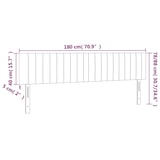 thumbnail of vidaXL LED Kopfteil Schwarz 180x5x78/88 cm Stoff
