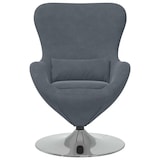 thumbnail of vidaXL Eiersessel Dunkelgrau 63 x 73 x 90 cm Samt