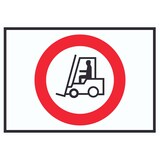 thumbnail of Gabelstapler Durchfahrt verboten Symbol Schild A2 (420x594mm)