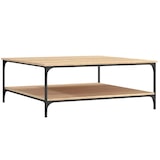 thumbnail of Table basse chêne sonoma 100x100x40 cm bois d'ingénierie Modèle Atlas Office Prime