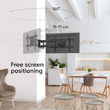 thumbnail of ONKRON Supporto Parete TV 40-75 pollici, fino a 68 kg, VESA 100x100 a 600x400 mm, Inclinabile e Girevole M7L-B Nero