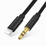 thumbnail of Nylon Aux zu Apple Kabel 3,5 mm Klinke – kristallklarer Sound, robust, flexibel, passend für Apple iPhone 7–14 Pro Max
