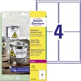 thumbnail of Avery Zweckform L4774-20 Wetterfeste Folien-Etiketten, 99,1 x 139 mm, 20 Bogen/80 Etiketten, weiß