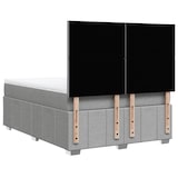thumbnail of vidaXL Boxspringbett mit Matratze Hellgrau 140x190 cm Stoff