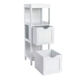 thumbnail of SVITA LINTU badkamerplank staand badkamerkast lades houtlook wit