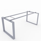 thumbnail of Oficit. Mesa de oficina y hogar. Estructura Marco Cerrado gris plata, con tablero roble azache. Fabricado en España. Medidas: 180x80cm (largo x ancho)