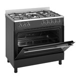 thumbnail of Wiggo WO-E905R(BX) Serie 5 - Gasfornuis - Zwart Rvs