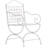 thumbnail of CLP Tuinstoel Lotta Metaal HBT: 92x56x53 cm antiek/wit