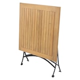 thumbnail of METRO PROFESSIONAL Inklapbare horeca tafel Baviera, acaciahout/staal, 80 x 80 cm, naturel/zwart
