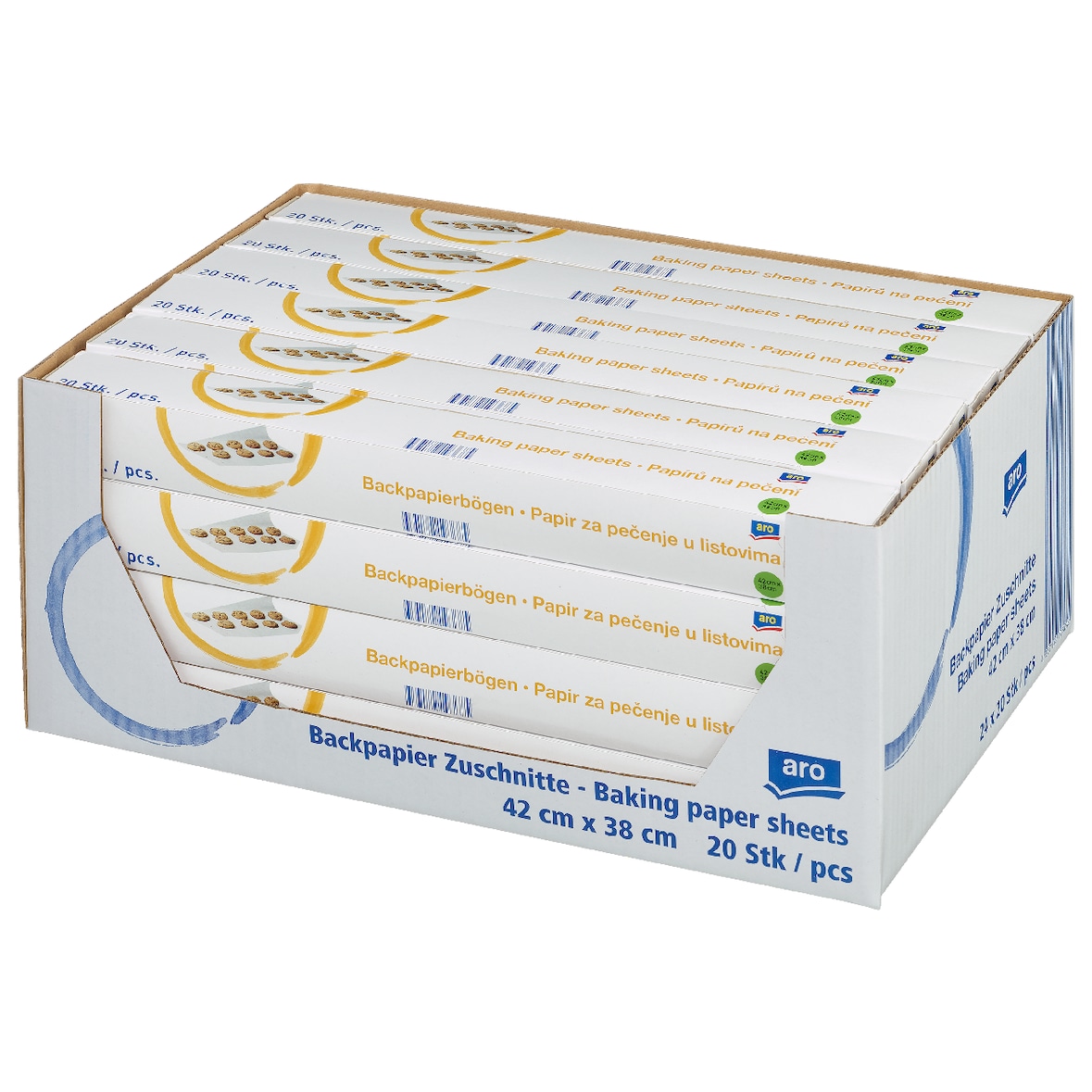 aro Backpapier Zuschnitte, 42 x 38 cm, 24 Packungen