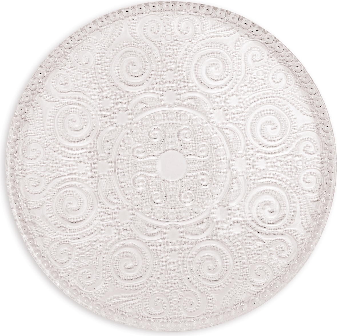 Excelsa piatto a servire Arabesque vetro 31x1,5x31 cm Trasparente