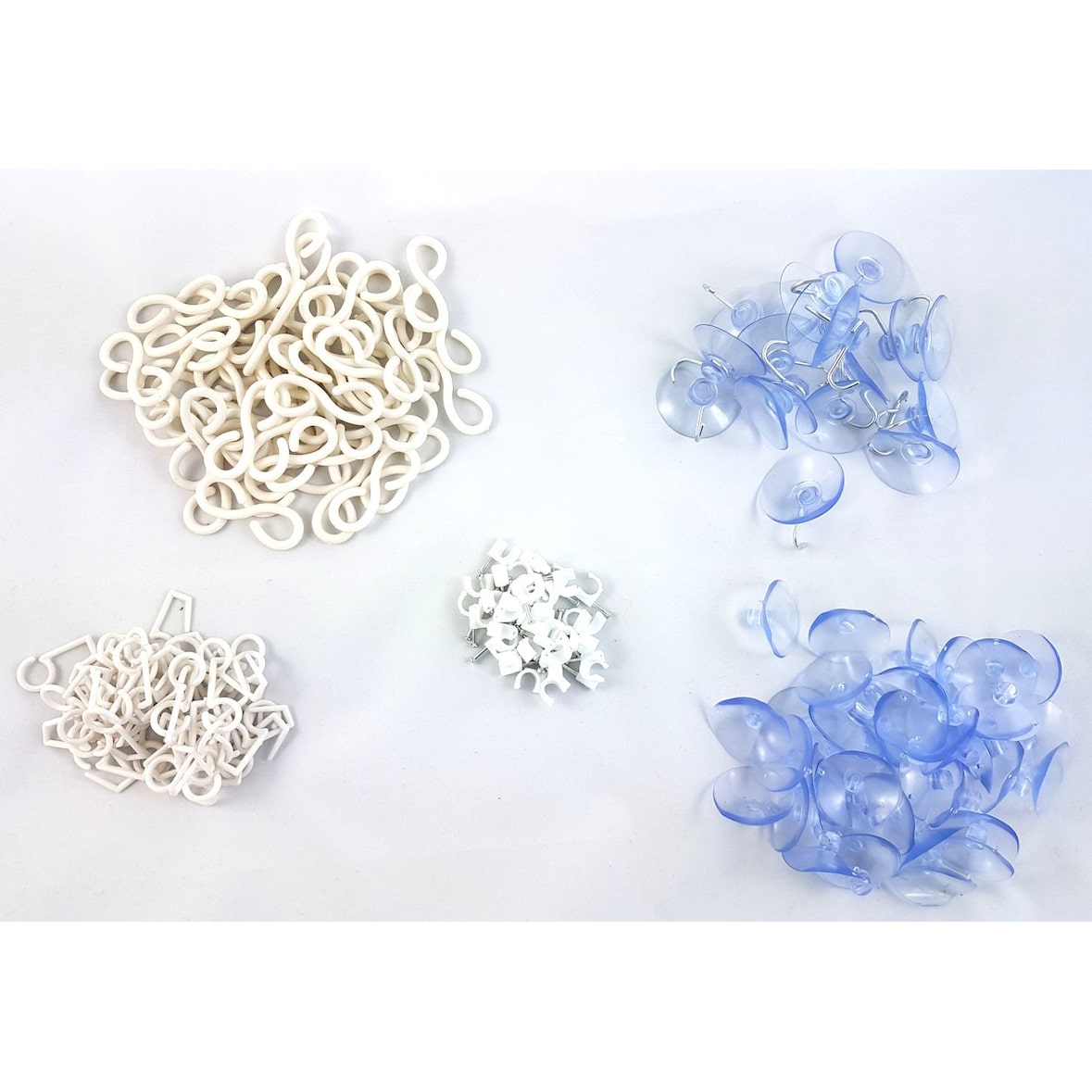 Befestigungsset für Lichterketten 202 Teile Saugnäpfe Haken Befestigungsclips