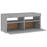 thumbnail of vidaXL TV-Schrank mit LED-Leuchten Grau Sonoma 90x35x40 cm