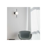 thumbnail of le vita, candeeiro de parede em metal preto, faro barcelona