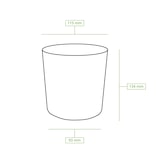 thumbnail of BIOZOYG 500 Stück Einwegbecher 800ml Speisebecher Suppenbecher Einweg-Schale Take-away-Becher Bio-Becher aus Karton, ideal für Suppen und Speiseeis