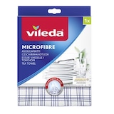 thumbnail of Vileda Panno Asciugapiatti Microfibre bianco/blu 55x40 cm