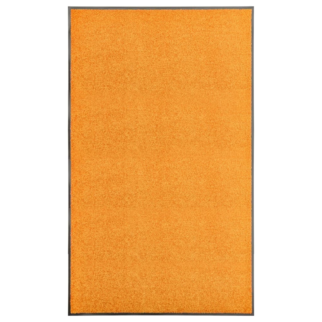 vidaXL Fußmatte Waschbar Orange 90x150 cm