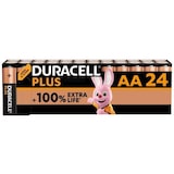 thumbnail of DURACELL piles alcalines AA Plus, 1.5 V LR6 MN1500, paquet de 24