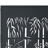 thumbnail of vidaXL Poort met bamboe-ontwerp 105x155 cm staal antracietkleurig