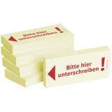 thumbnail of 1301010143 Haftnotizen "Bitte hier unterschreiben" - 75 x 35 mm, 5x 100 Blatt